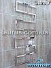 Дизайнерська сушарка для рушників — радіатор Ultra 7 з нержавіючої сталі/1200х550. Проточний, фото 3