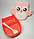 Ланчбокс Сова совонька, ланчбокс, контейнер для їжі, рожевий, фото 2