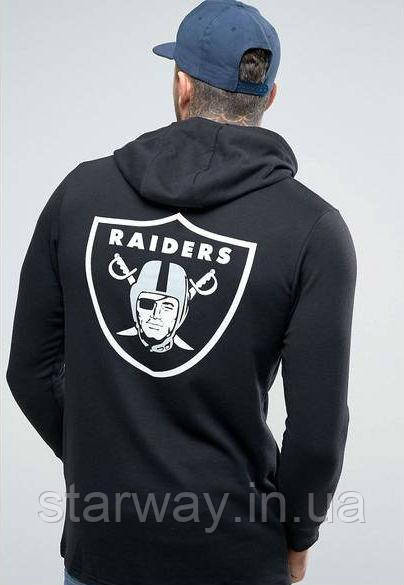 Чорне худі raiders | стильна толстовка
