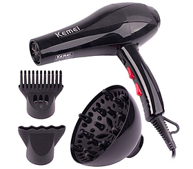 Фен для волосся KEMEI 8892KM з дифузером 1800 W