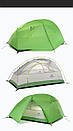 Намет двомісний туристичний з футпринтом Naturehike Star River 2 Silicone 20D Green, фото 6