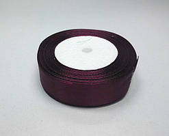 Стрічка атлас 2,5 см 23 метри бордо