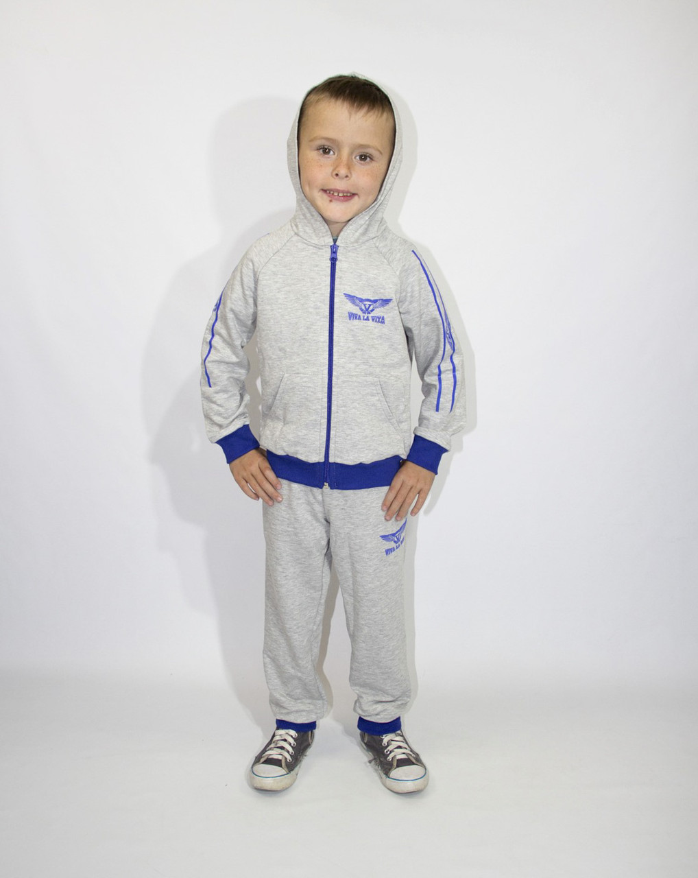 Спортивний дитячий костюм демісезонний для хлопчика з капюшоном, у наявності лише 98,104 та 116 зростання