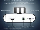 Підсилювач звуку NOBSOUND з Bluetooth 5.0 EDR HI-FI 2х50Вт AUX, TPA3116, фото 5
