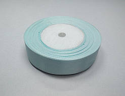 Стрічка атлас 2,5 см 23 метри блакитна світла