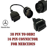 Переходник Mercedes BENZ  38PIN to 16PIN OBD2 Оригинал!  (Новый) Для диагностики