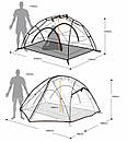 Намет двомісний туристичний з футпринтом Naturehike Star River 2 Silicone 20D Green, фото 2