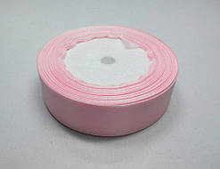 Стрічка атлас 2,5 см 23 метри рожева