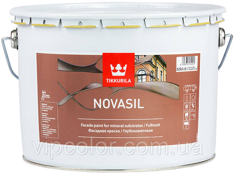 Tikkurila Novasil сітка фасадна фарба MRA 9л, фото 1