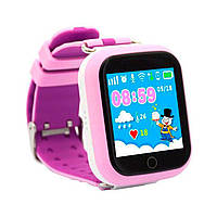 Детские умные смарт часы Smart Baby Watch Q100s с GPS трекером lilac