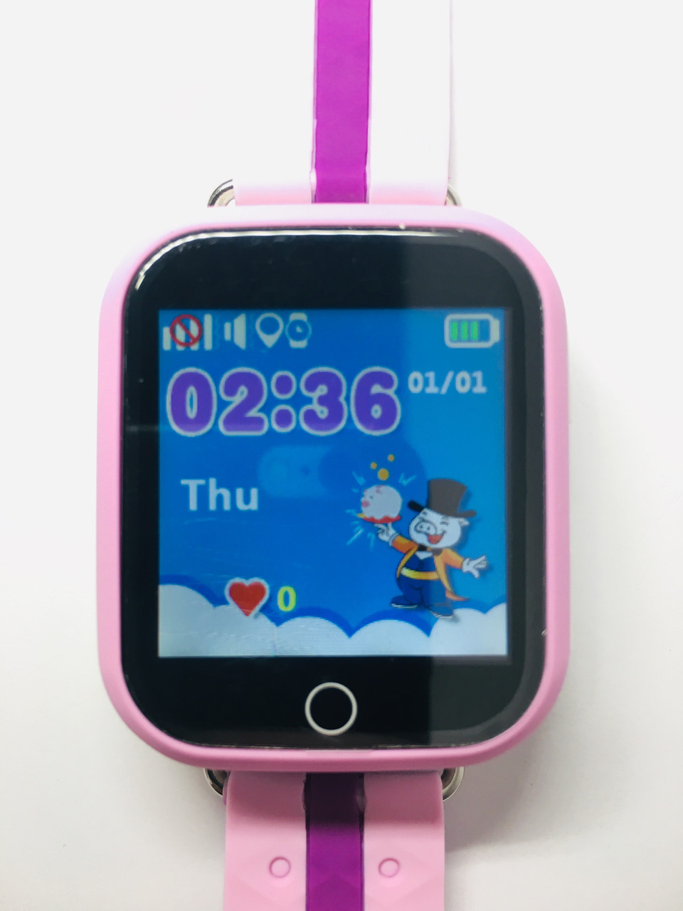 Детские умные смарт часы Smart Baby Watch Q100s с GPS трекером lilac - фото 3 - id-p997911549