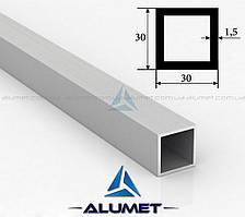 Труба алюмінієва 30х30х1.5 мм анодована ПАА-1168 (БПЗ-0587)