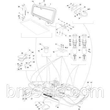 Консольна оздоблення біла Sea-Doo BRP MOULURE CONSOLE *TRIM-CONS, фото 1