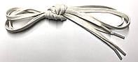 Шнурки Белый пропитаные плоские 100см 5мм Kiwi