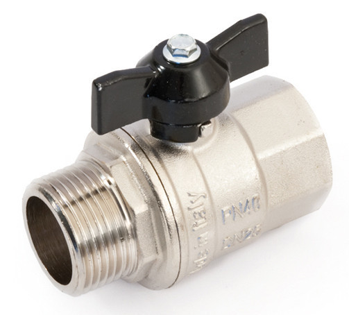 Повнопрохідний кульовий кран PN40 латунь General Fittings 7100.M2 ВН 1"