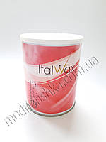 Віск теплий у банці Ital Wax Троянда (щільний, з тальком), 800 мл