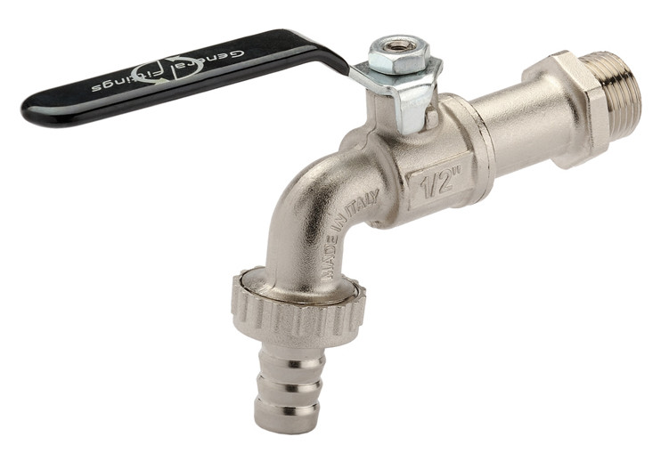 Кульовий кран поливальний PN40 латунь General Fittings 7100.74 1/2"