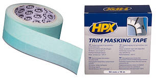 HPX TM1010 Trim Masking Tape — автомобільна малярська стрічка (скотч) для захисту профілів 50 мм x 10 м