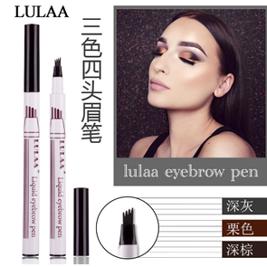 Маркер для брів Lulaa liquid EyeBrow pen 2g No 1 (Dark Grey)