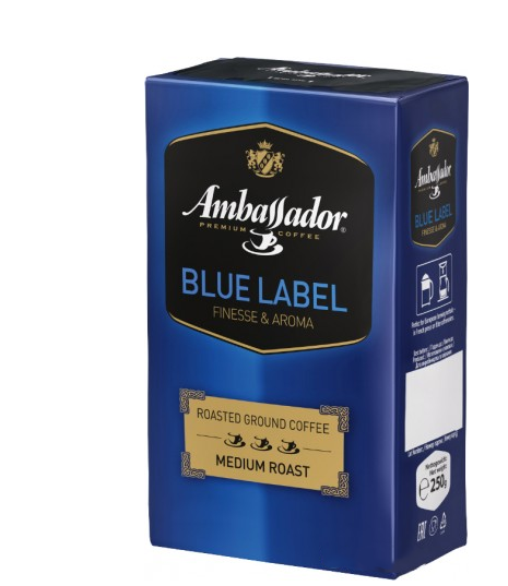 Кава мелена Ambassador Blue Label 230 г, фото 1