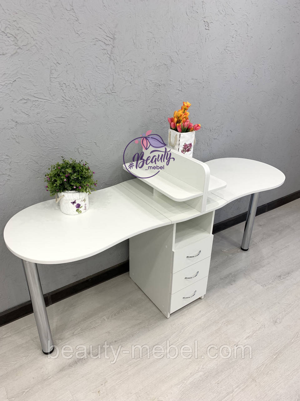 Складаний манікюрний стіл на два робочих місця, фото 1