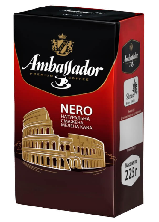 Кава мелена Ambassador Nero 225 г, фото 1
