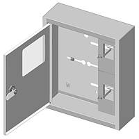 Ящик учета и распределения электроэнергии ЯУР-1Н-4 (эконом) навесной, 270x275x140