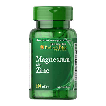 Magnesium with Zinc (100 tablets) Puritan's Pride