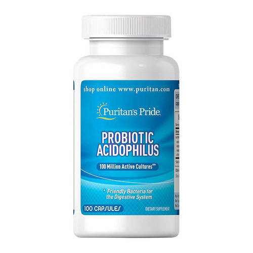 Probiotic Acidophilus (100 caps) Puritan's Pride, цена 250.92 грн