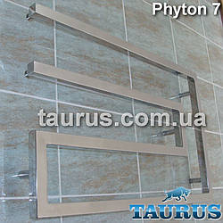 Дизайнерська сушарка для рушників Phyton 7/510х800 з квадратної труби 30х30. Нерж. сталь. Проточний