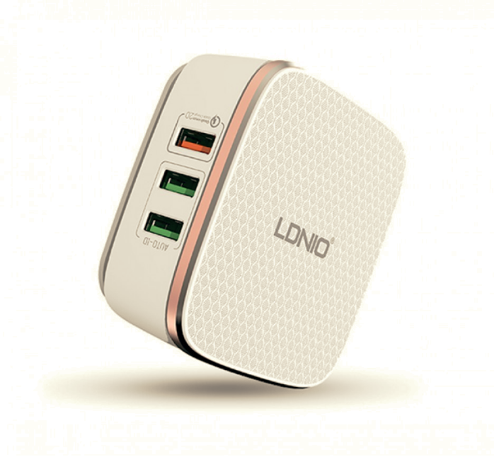 Потужний зарядний пристрій LDNIO A6704 на 6 виходів USB, Max струм 7 А + Qualcomm 2.0 Quick Charge