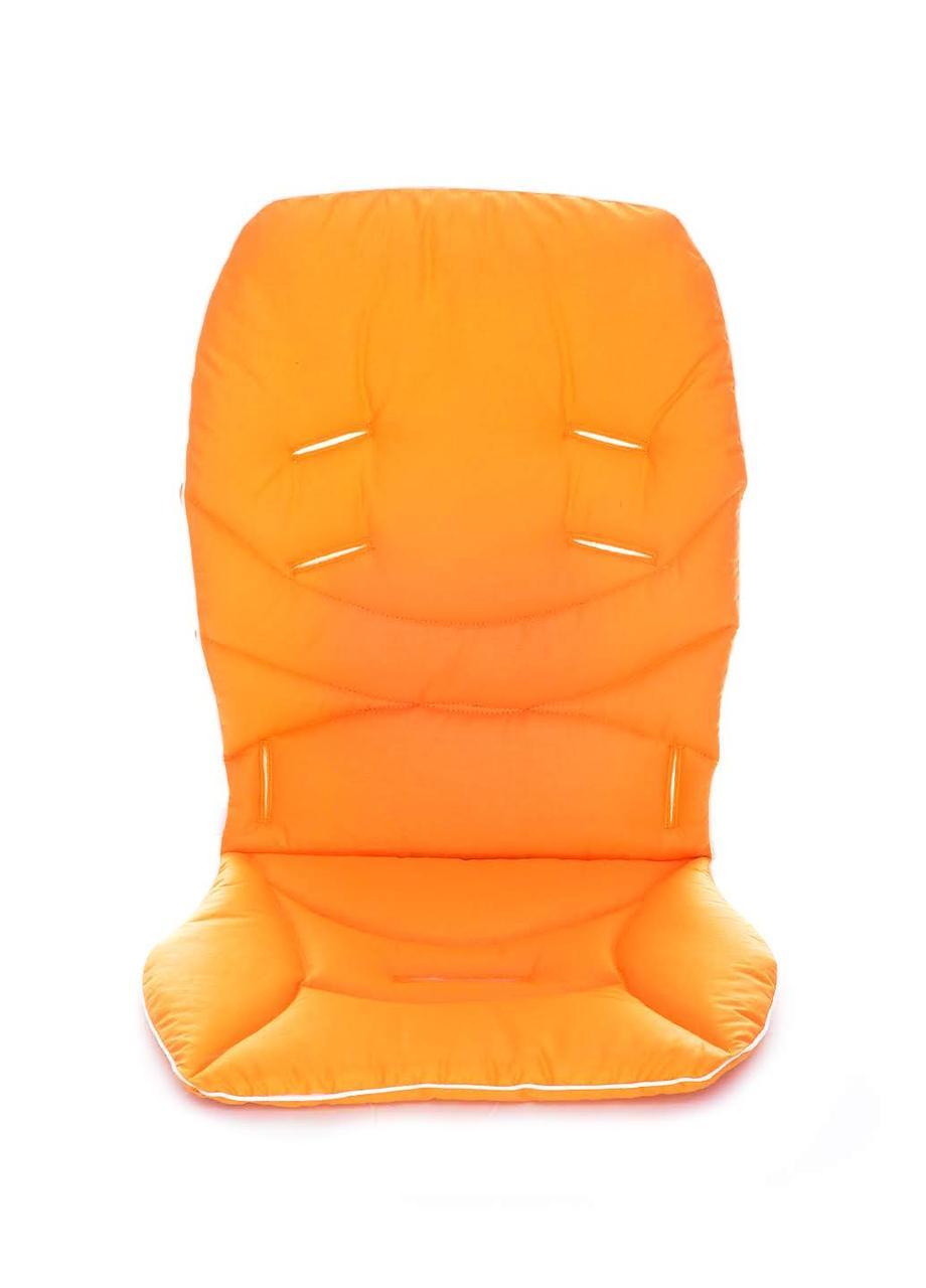 Матрацик — вкладка в коляску, автокрісло універсальний DavLu оранжевий , фото 1