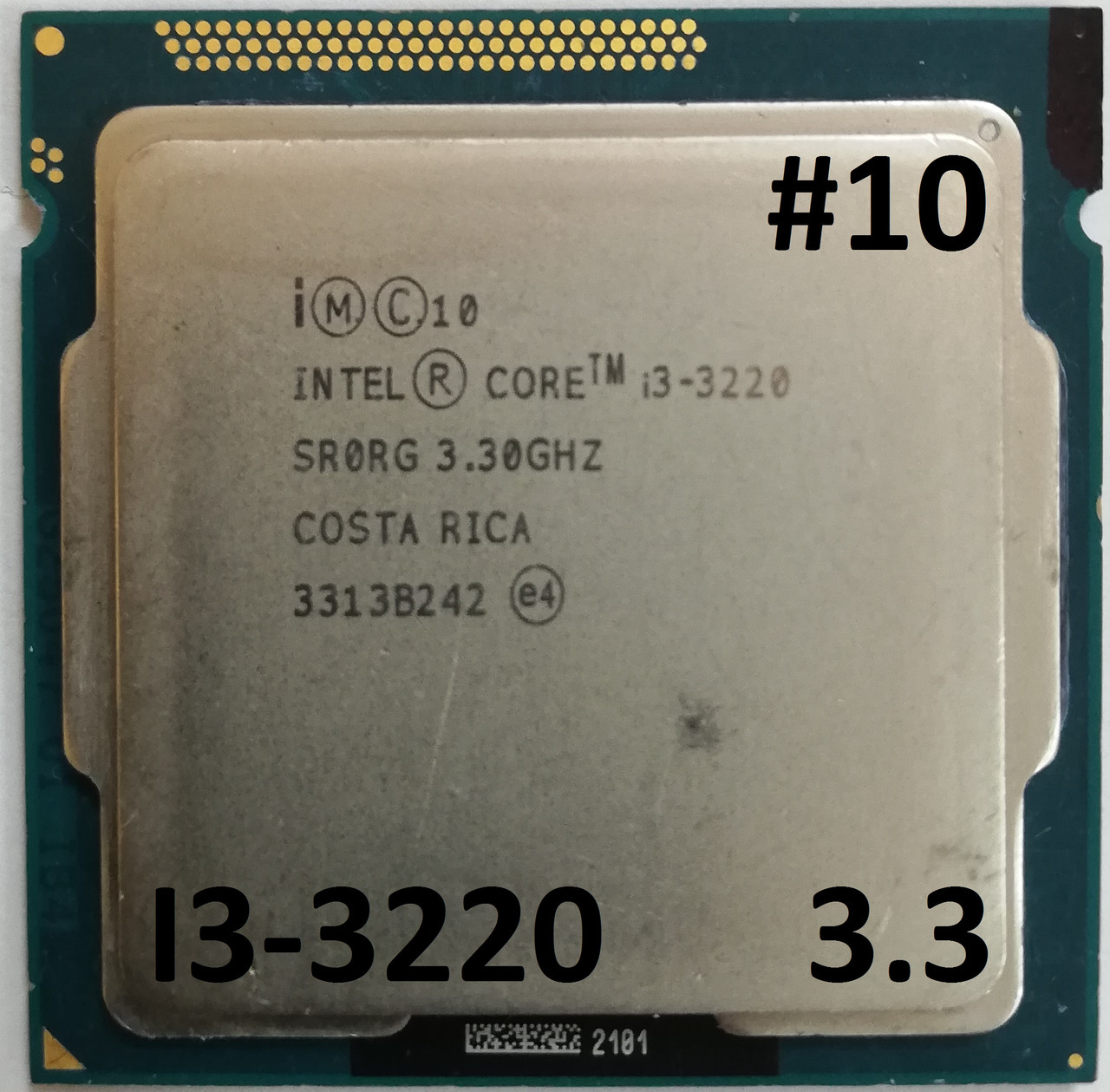 Процессор ЛОТ#10 Intel Core i3-3220 SRORG 3.3GHz 3M Cache Socket 1155 Б ...