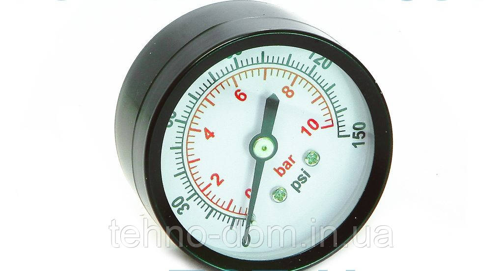 Манометр для компресора, різь 1/4, діаметр 50 мм