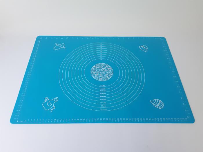 Салфетка силиконовая прямоугольная для раскатки теста Коврик кондитерский для выпечки с разметкой 64*45 cm - фото 2 - id-p438598673