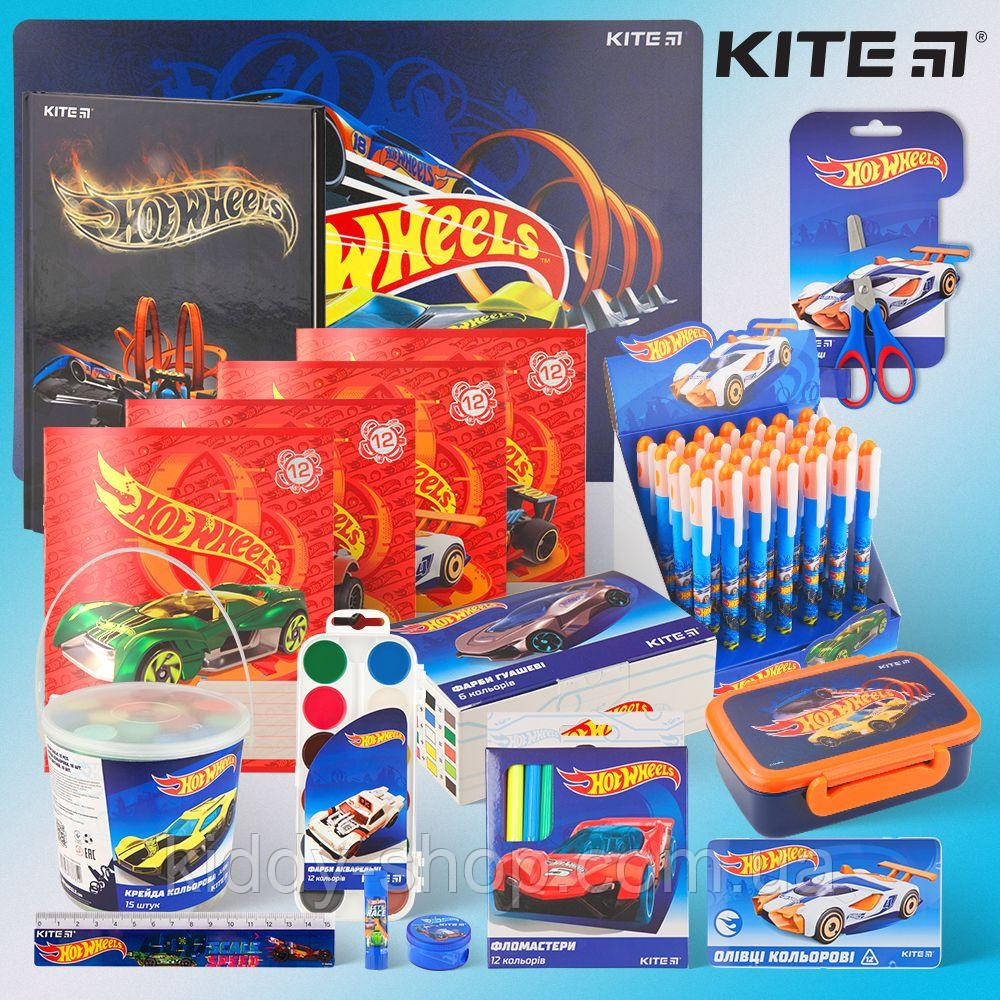 Набір школяра універсальний Hot Wheels, 50 предметів, фото 1