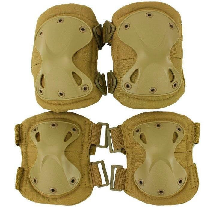 Комплект тактичних наколінників та налокітників TAN, фото 1