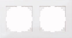 Рамка на 2 пости M-Pure Merten (полірно-білий) Schneider Electric