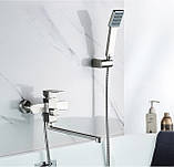 Змішувач для ванни з довгим виливом із неіржавкої сталі (SUS304) SANTEP 547, фото 2