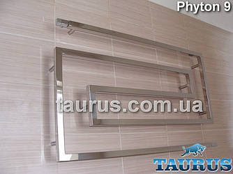 Велика скляна сушарка для рушників Phyton 9/1200 висотою 670 мм. Квадратна труба. TAURUS (Україна)