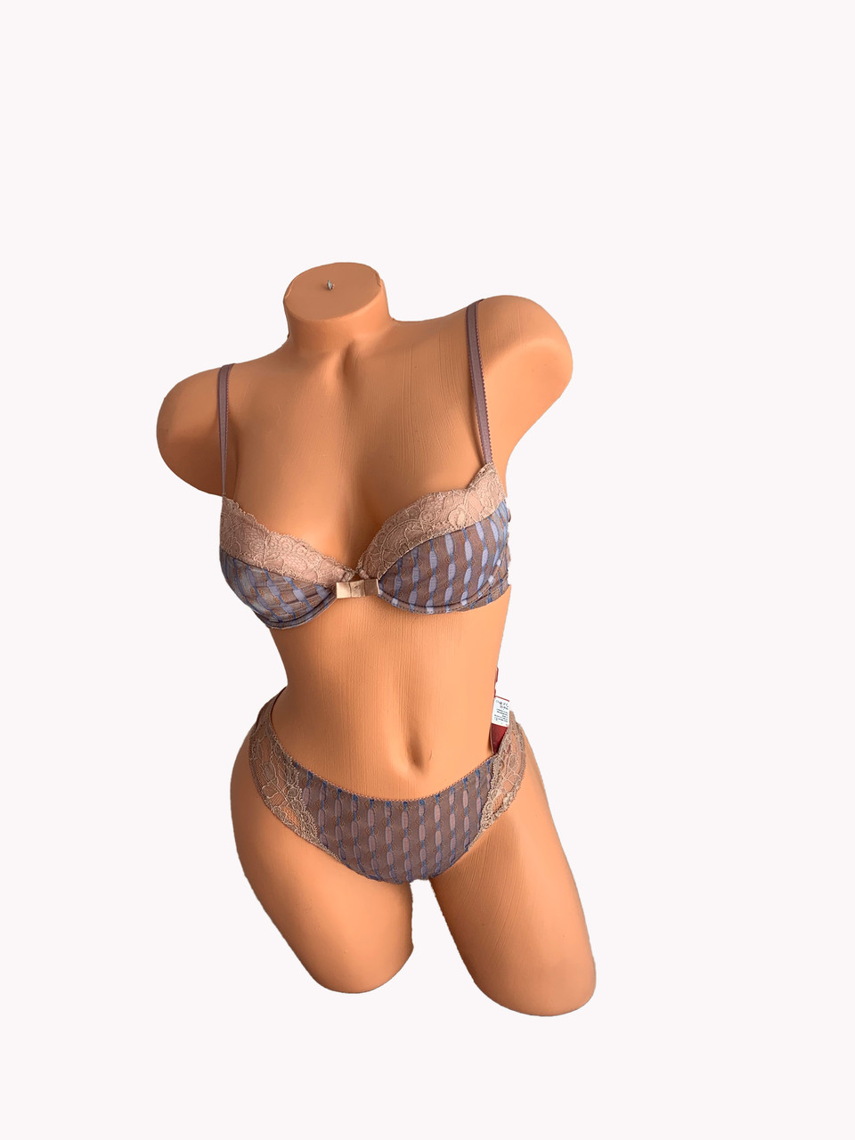 Бюстгальтер пушап + стринги Felena 186 моко