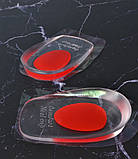 Силіконові устілки під задню частину стопи HM Heels red, фото 4