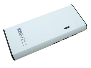 Power Bank MZ 30000 mAh white 3USB+LED ліхтар Білий