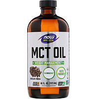 Масло МСТ, MCT Oil, Now Foods, Sports, 473 мл