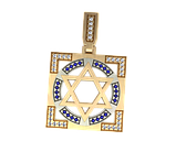 Підвіска - кулон унісекс срібна Зірка Давида, фото 2