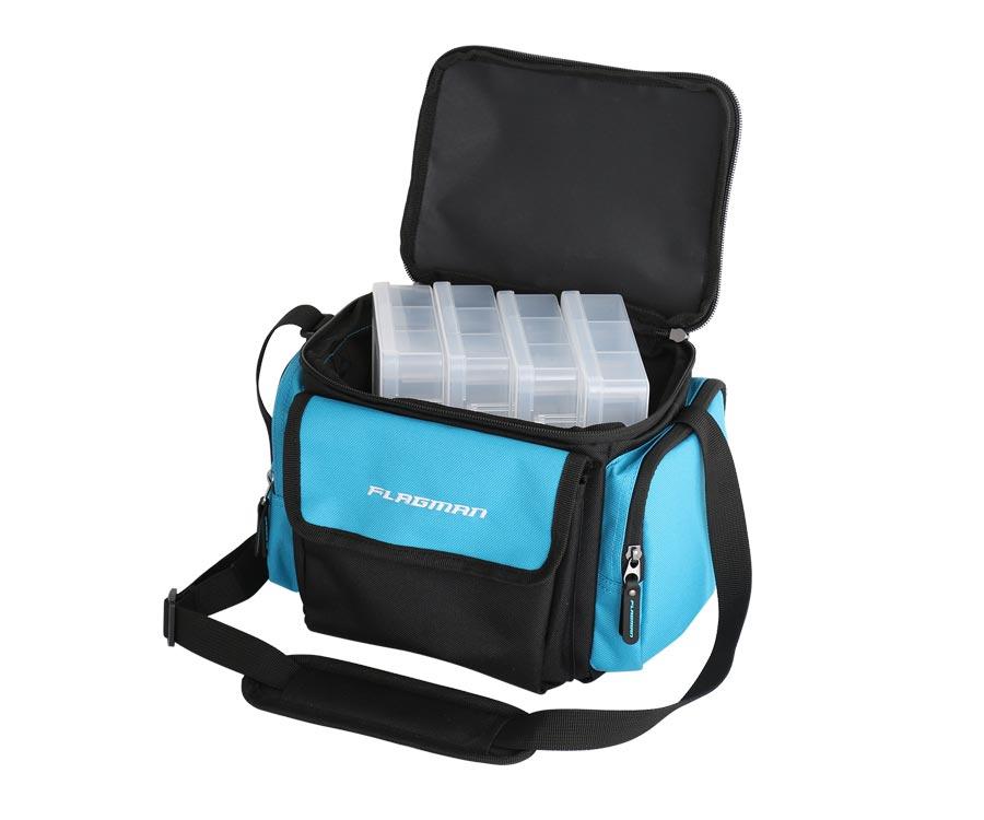 Сумка спінінгова Flagman Spin Bag з 4 коробками 27х19х19см, фото 1