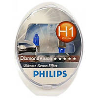 Комплект галогенных ламп Philips DiamondVision 12258DVS2 H1 5000K