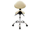 Стілець-сідло для майстра з 4 регульованими механізмами Білий мод 854 { H 42-56см }, фото 6