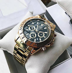 Чоловічий годинник Rolex Daytona золотий Ролекс Дайтона металеві сталеві