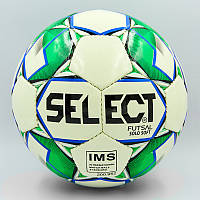 М'яч для футзала No4 ламін. ST SOLO SOFT білий-зелений (No4, 5 см, зшитий вручну)